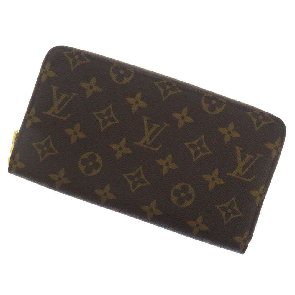 Louis Vuitton Monogram Zippy Organizer Long Wallet Brown